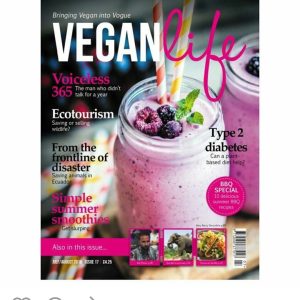 We are featured  in the July/August edition of Vegan Life Magazine. 